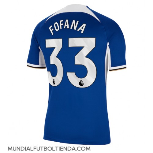 Camiseta Chelsea Wesley Fofana #33 Primera Equipación Replica 2023-24 mangas cortas